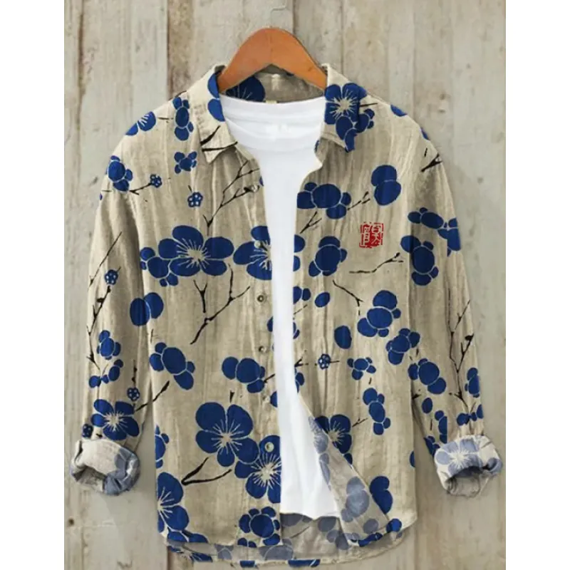 New Casual Printed Hawaiian Shirt Men - Image 2