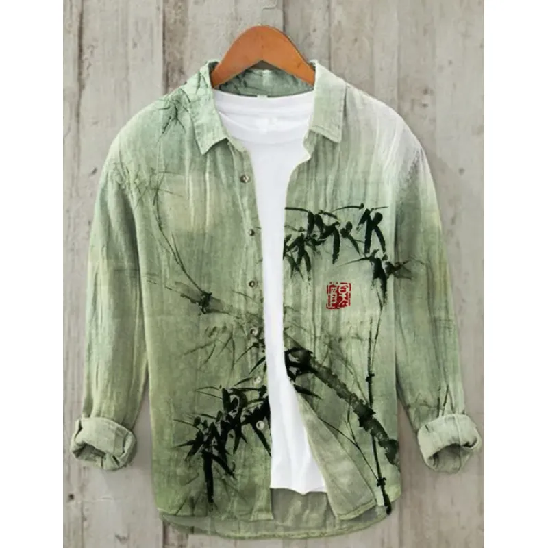 New Casual Printed Hawaiian Shirt Men - Image 7